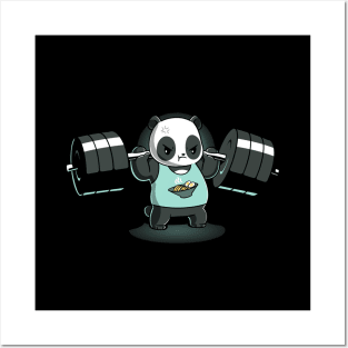 Cute Panda Gym Fitness Yoga Lover Animal Lover Design Posters and Art